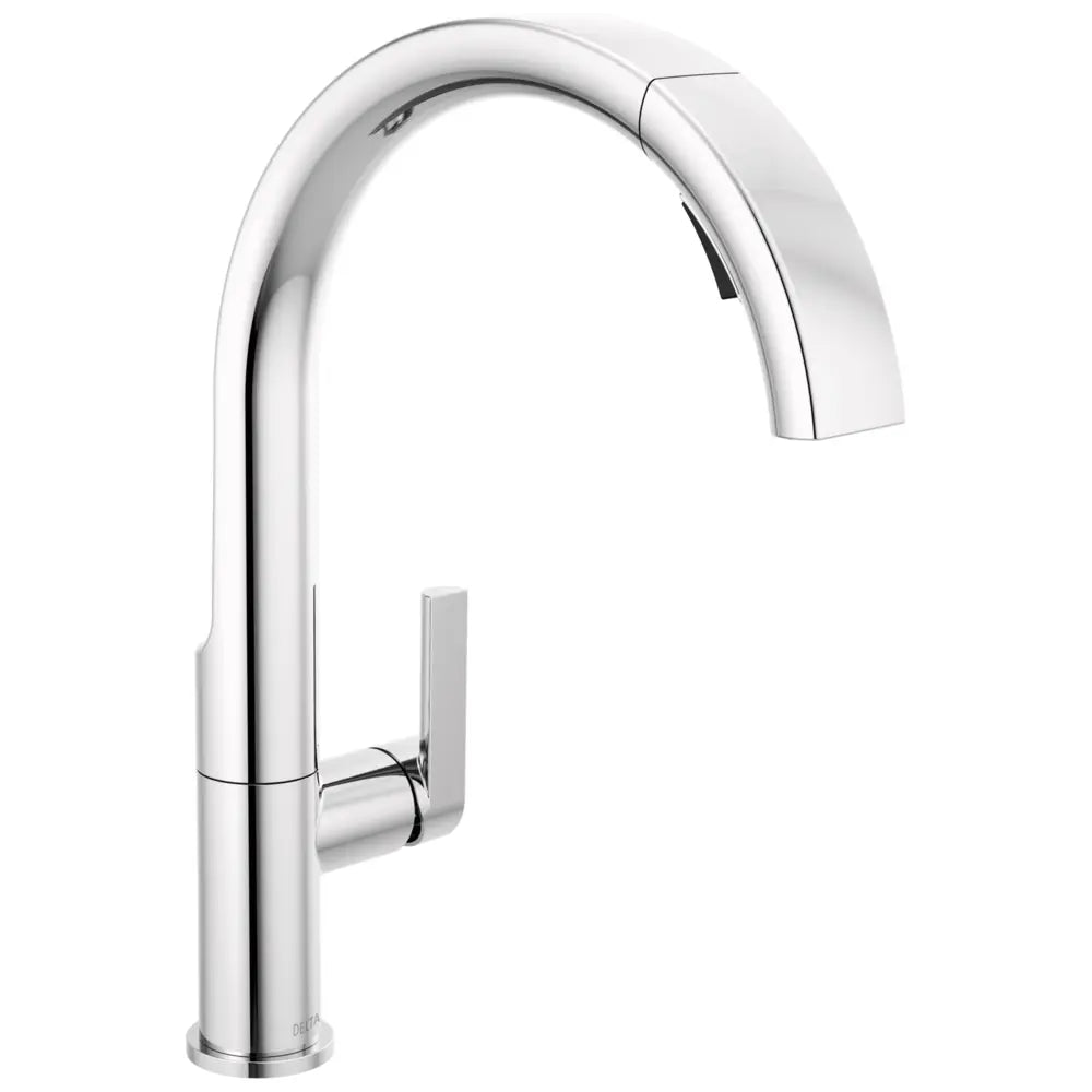Delta Keele 1.8 GPM Single Hole Pull Down Kitchen Faucet MagnaTite and Touch-Clean Technology