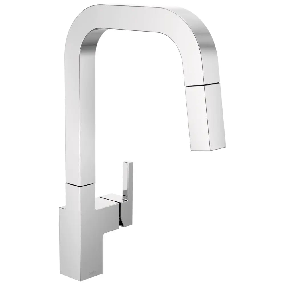 Delta Junction 1.8 GPM Single Hole Pull Down Kitchen Faucet With MagnaTite and Touch-Clean Technology