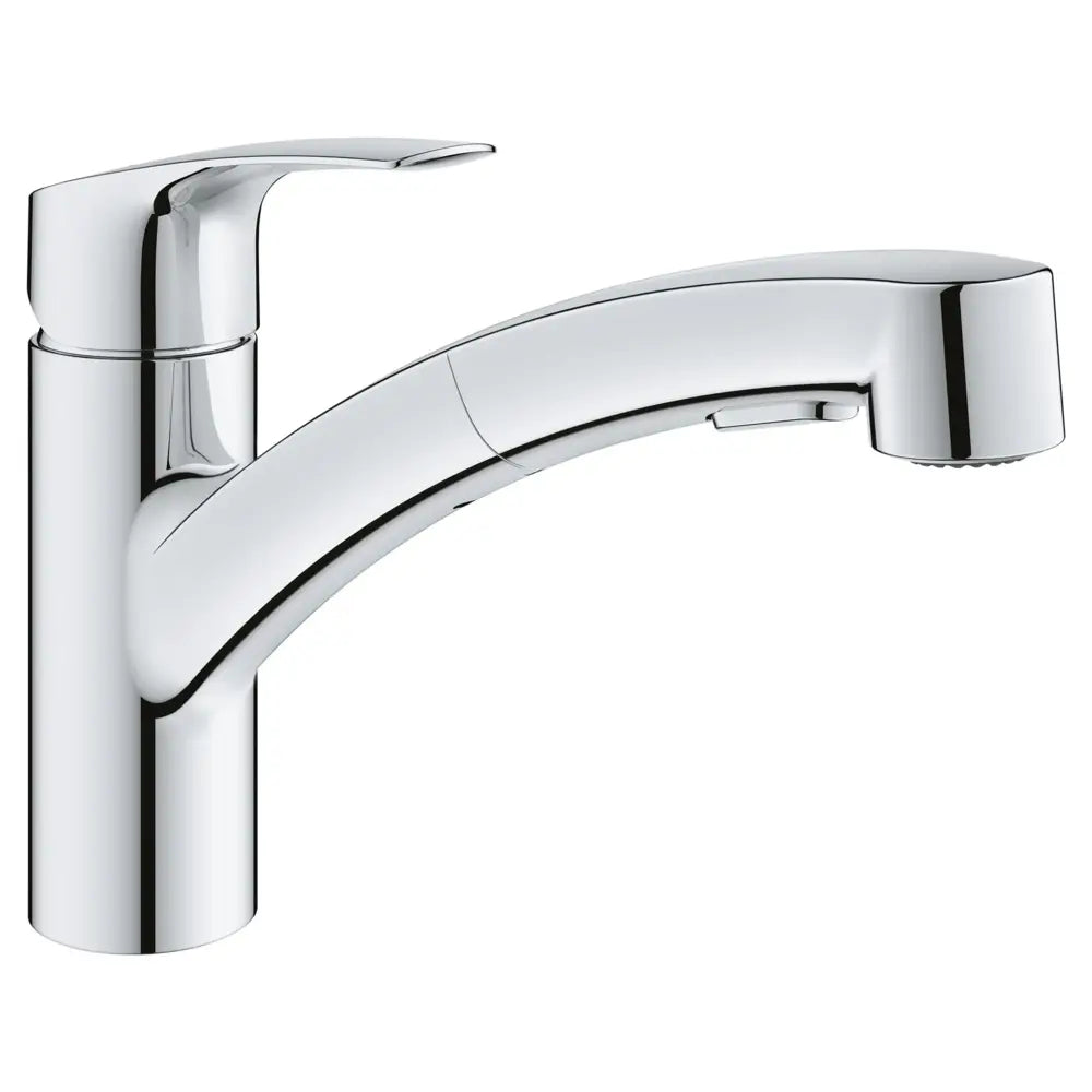 Grohe Eurosmart 1.75 GPM Single Hole Pull Out Kitchen Faucet