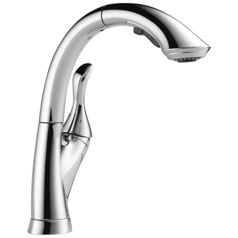 Delta Linden Pull-Out Kitchen Faucet with Temporary Flow Increase and Soap/Lotion Dispenser - Includes Lifetime Warranty