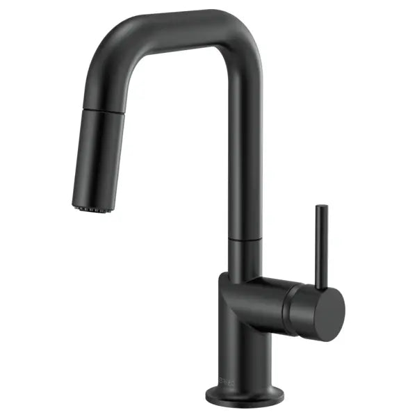 Brizo Odin 1.8 GPM Single Hole Pull Down Bar Faucet with Square Spout - Less Handle