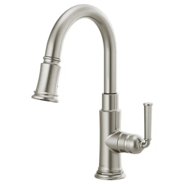 Brizo Rook 1.8 GPM Single Hole Pull Down Prep Kitchen Faucet with MagneDock - Limited Lifetime Warranty