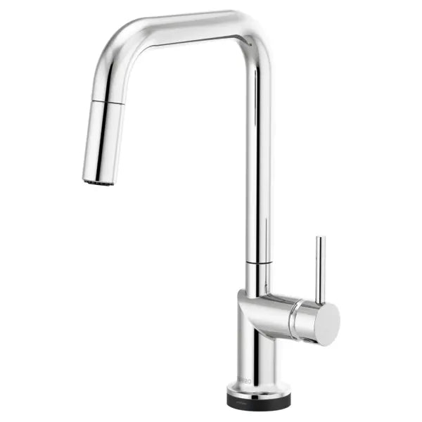 Brizo Odin 1.8 GPM Single Hole Pull Down Kitchen Faucet with On/Off Touch Activation and Square Spout - Less Handle
