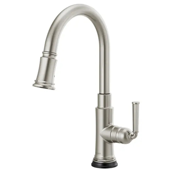 Brizo Rook 1.8 GPM Single Hole Pull Down Kitchen Faucet with MagneDock and SmartTouch - Limited Lifetime Warranty (5 Year on Electronic Parts)