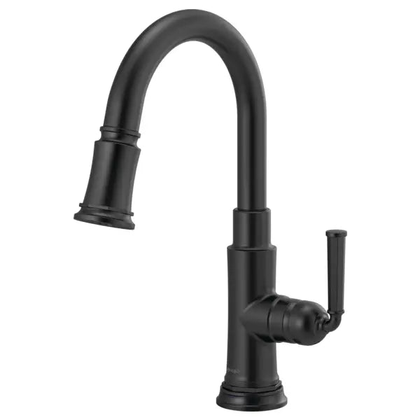 Brizo Rook 1.8 GPM Single Hole Pull Down Prep Kitchen Faucet with MagneDock and SmartTouch - Limited Lifetime Warranty (5 Year on Electronic Parts)