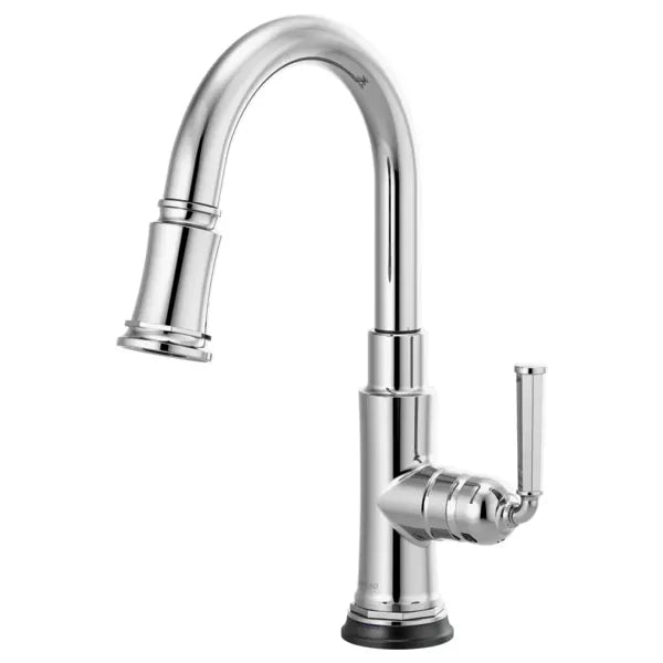Brizo Rook 1.8 GPM Single Hole Pull Down Prep Kitchen Faucet with MagneDock and SmartTouch - Limited Lifetime Warranty (5 Year on Electronic Parts)