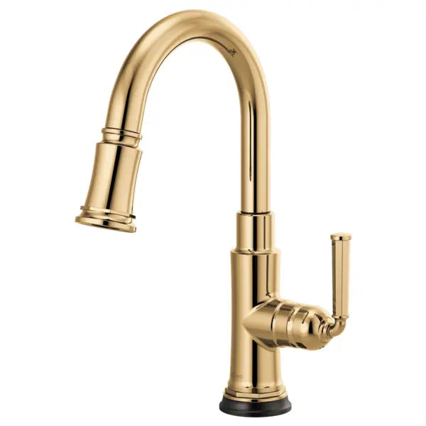 Brizo Rook 1.8 GPM Single Hole Pull Down Prep Kitchen Faucet with MagneDock and SmartTouch - Limited Lifetime Warranty (5 Year on Electronic Parts)
