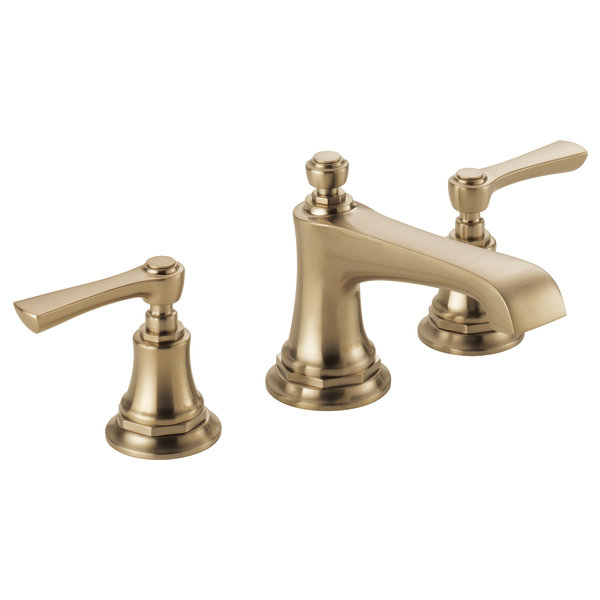 Brizo Rook Widespread Bathroom Faucet with Pop-Up Drain Assembly Less Handles - Limited Lifetime Warranty