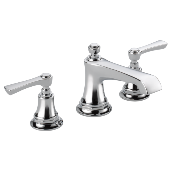 Brizo Rook Widespread Bathroom Faucet with Pop-Up Drain Assembly Less Handles - Limited Lifetime Warranty