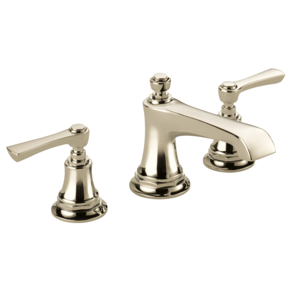 Brizo Rook Widespread Bathroom Faucet with Pop-Up Drain Assembly Less Handles - Limited Lifetime Warranty