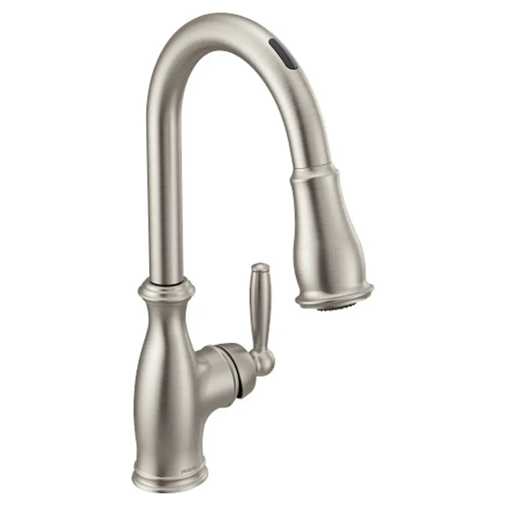 Moen Brantford Smart Faucet 1.5 GPM Single Hole Pull Down Kitchen Faucet with Voice Control