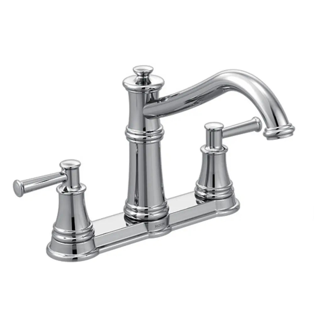 Moen Belfield 1.5 GPM High-Arc Double Handle Kitchen Faucet