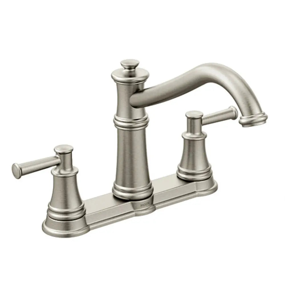 Moen Belfield 1.5 GPM High-Arc Double Handle Kitchen Faucet