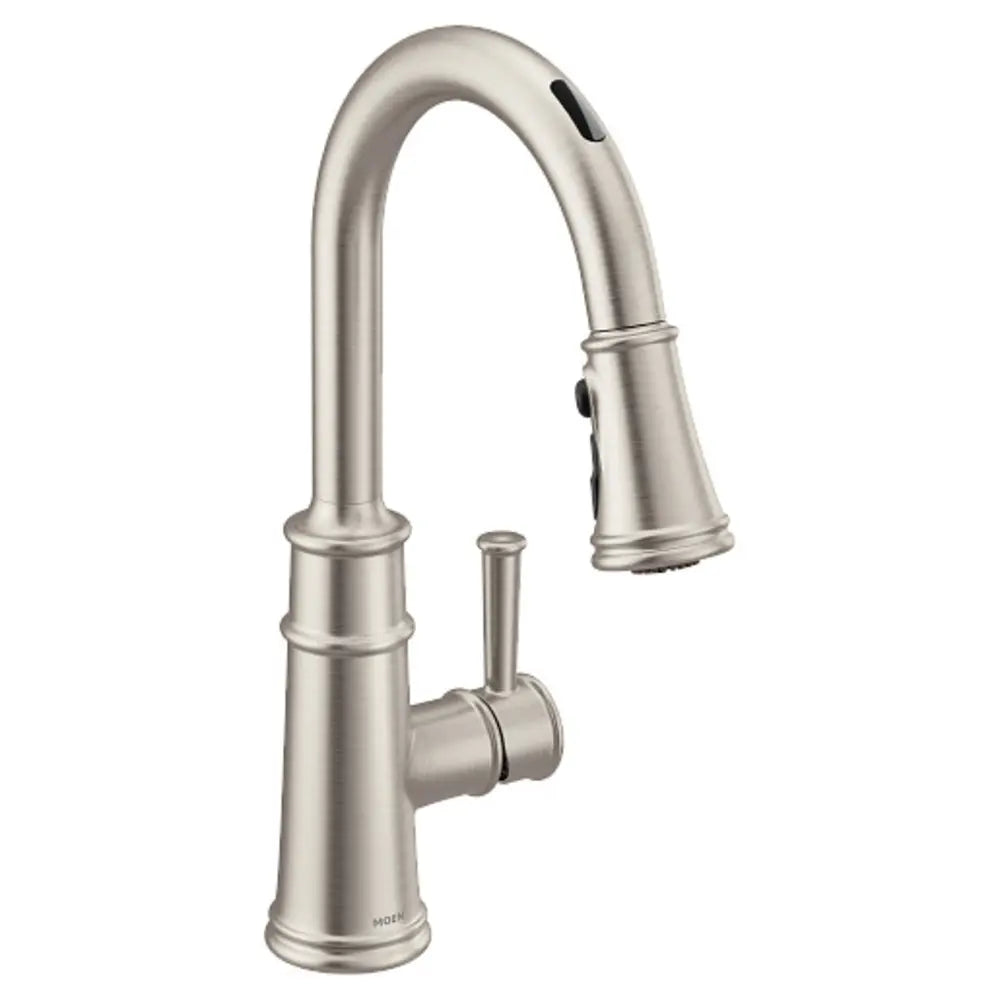 Moen Belfield Smart Faucet 1.5 GPM Single Hole Pull Down Kitchen Faucet with Voice Control