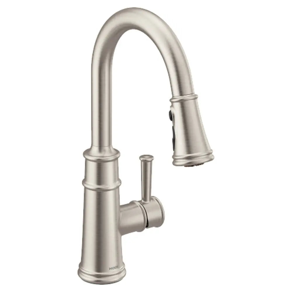 Moen Belfield 1.5 GPM High-Arc Single Handle Kitchen Faucet with MotionSense Technology