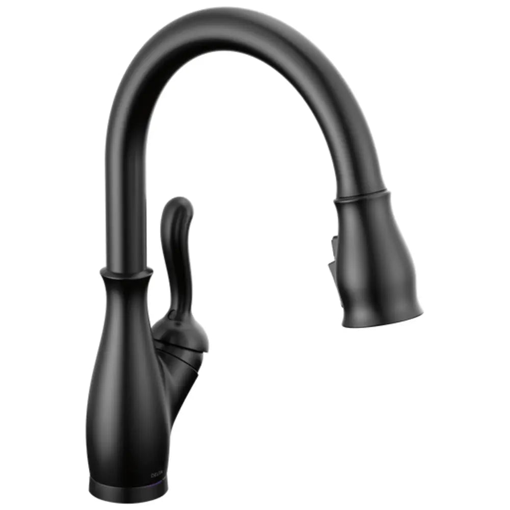 Delta Leland 1.8 GPM Single Hole Pull Down Touchless Kitchen Faucet with Voice IQ, Touch2O, ShieldSpray and Diamond Seal Technologies - Includes Escutcheon