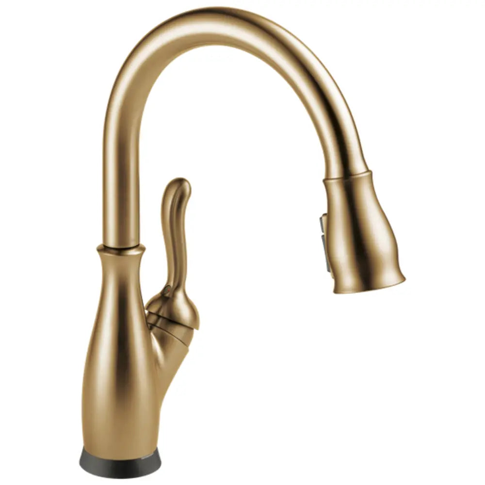 Delta Leland 1.8 GPM Single Hole Pull Down Touchless Kitchen Faucet with Voice IQ, Touch2O, ShieldSpray and Diamond Seal Technologies - Includes Escutcheon