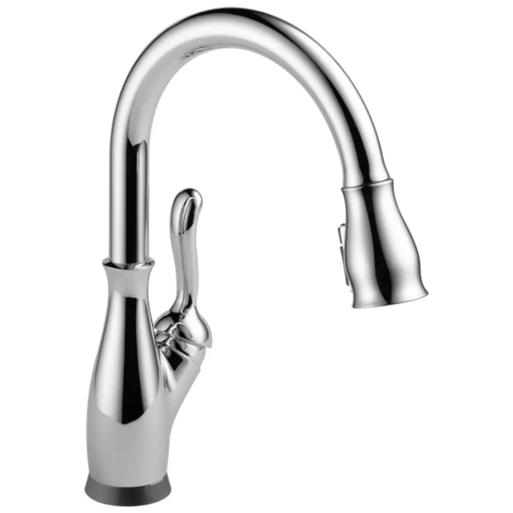 Delta Leland 1.8 GPM Single Hole Pull Down Touchless Kitchen Faucet with Voice IQ, Touch2O, ShieldSpray and Diamond Seal Technologies - Includes Escutcheon