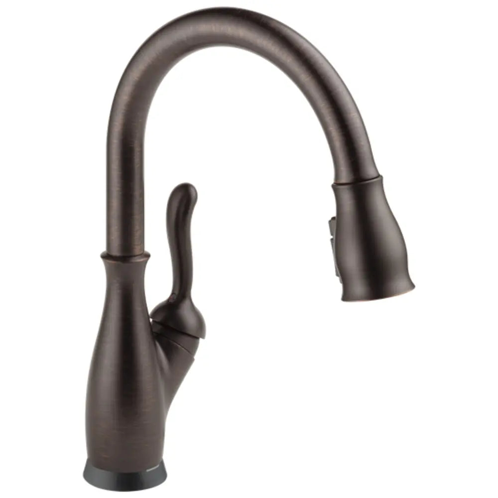 Delta Leland 1.8 GPM Single Hole Pull Down Touchless Kitchen Faucet with Voice IQ, Touch2O, ShieldSpray and Diamond Seal Technologies - Includes Escutcheon