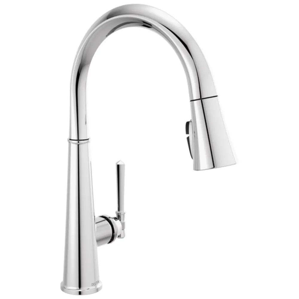 Delta Emmeline 1.8 GPM Single Hole Pull Down Kitchen Faucet with ShieldSpray and Magnetic Docking Spray Head