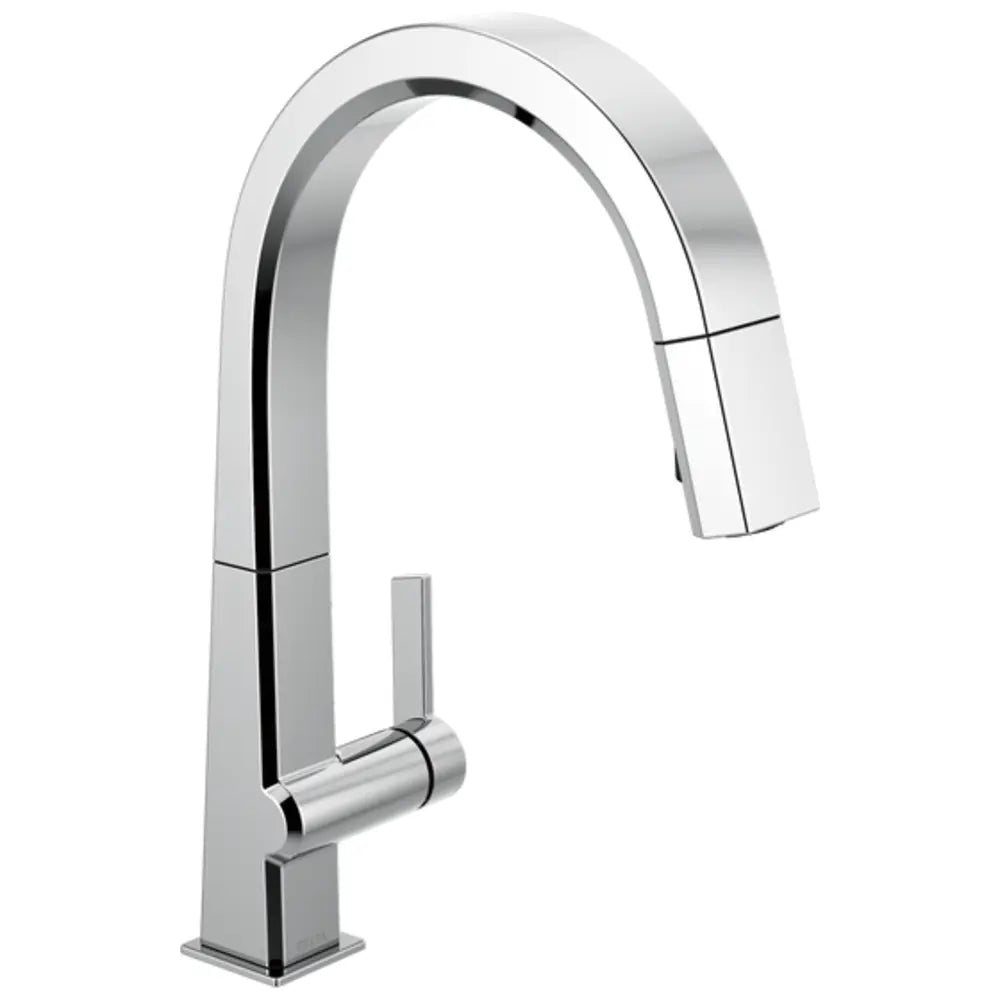 Delta Pivotal 1.8 GPM Single Hole Pull Down Kitchen Faucet with Magnetic Docking Spray Head - Limited Lifetime Warranty