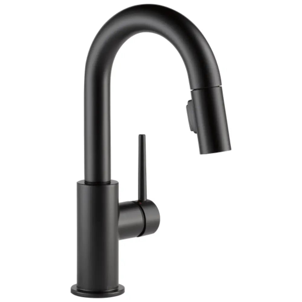 Delta Trinsic 1.8 GPM Single Hole Pull-Down Bar/Prep Faucet with Magnetic Docking Spray Head