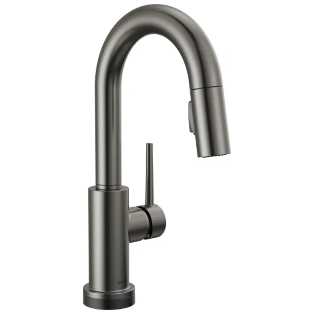 Delta Trinsic 1.8 GPM Single Hole Pull Down Touchless Bar Faucet with Touch2O Touch-Clean, MagnaTite Docking and Diamond Seal Cartridge Technologies