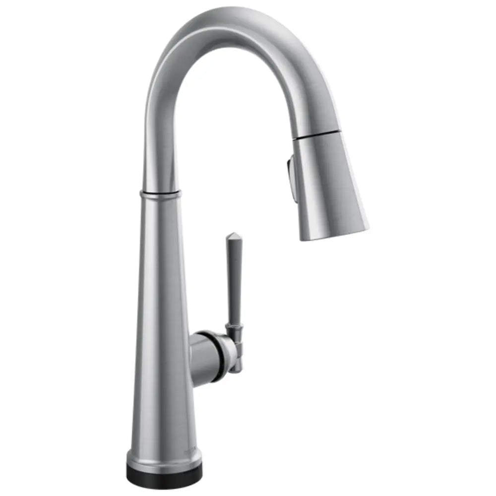 Delta Emmeline 1.8 GPM Pull-Down Bar/Prep Faucet with On/Off Touch Activation and Magnetic Docking Spray Head