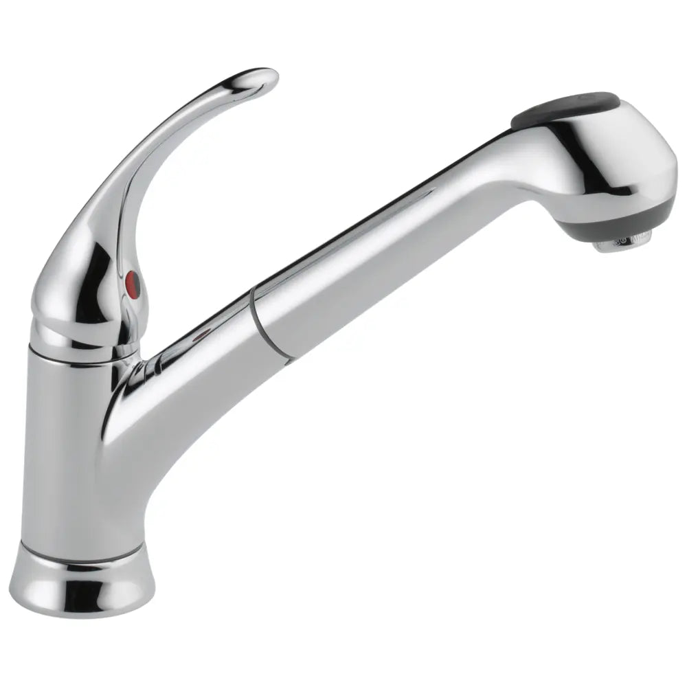 Delta Foundations Pull-Out Kitchen Faucet with Soap/Lotion Dispenser - Includes Lifetime Warranty