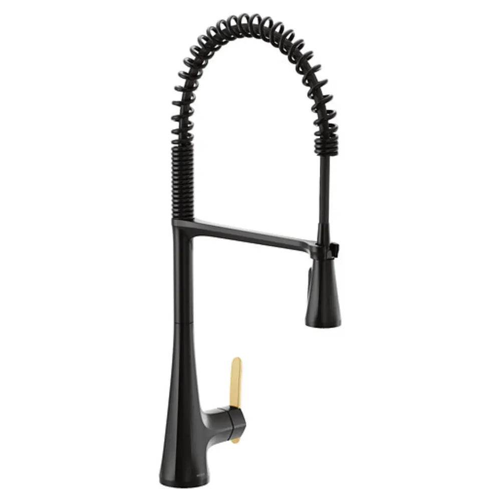 Moen Sinema 1.5 GPM Single Hole Pre-Rinse Pull Down Kitchen Faucet with PowerClean, Reflex, Duralock, and MotionSense Wave Technologies