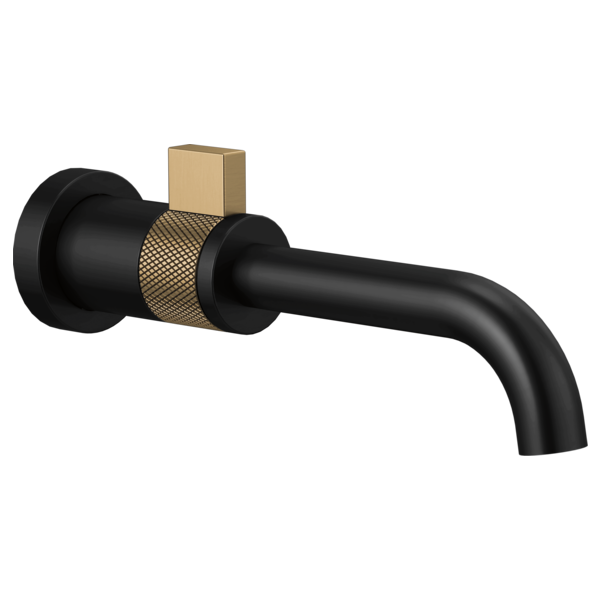 Brizo Litze 1.2 GPM Wall Mounted Single Hole Bathroom Faucet - Less Rough In and Drain Assembly