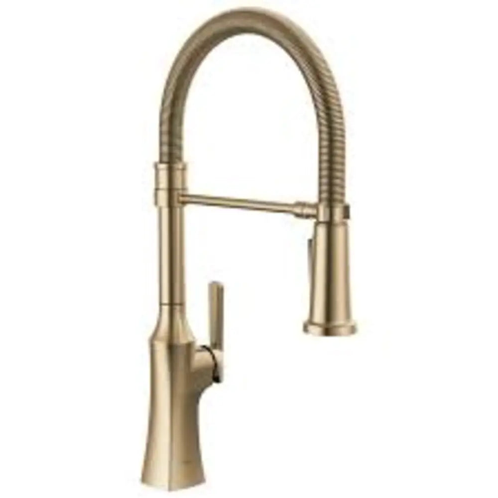 Delta Ermelo 1.8 GPM Single Hole Pre-Rinse Spring Spout Pull Down Kitchen Faucet - Includes Escutcheon