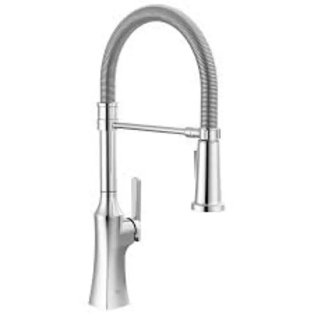 Delta Ermelo 1.8 GPM Single Hole Pre-Rinse Spring Spout Pull Down Kitchen Faucet - Includes Escutcheon
