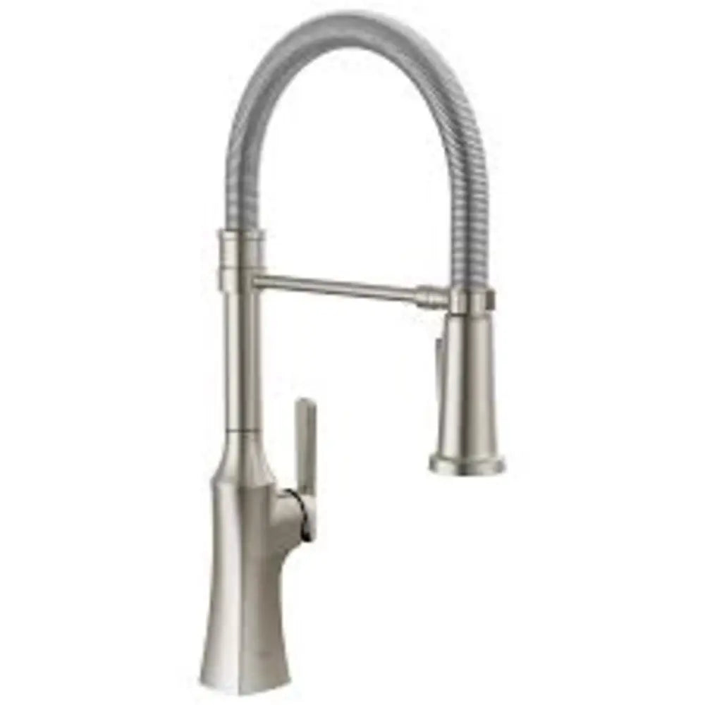 Delta Ermelo 1.8 GPM Single Hole Pre-Rinse Spring Spout Pull Down Kitchen Faucet - Includes Escutcheon