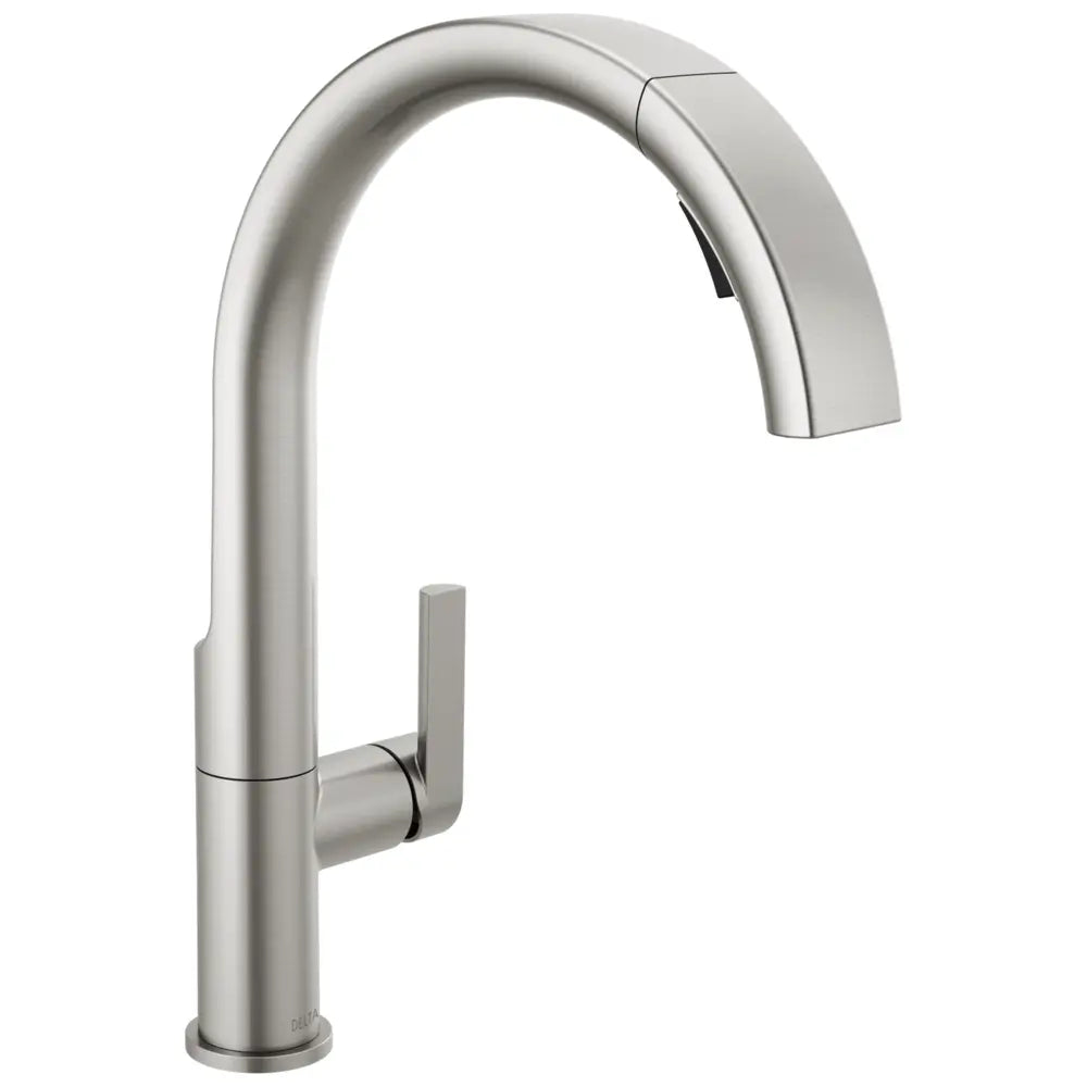 Delta Keele 1.8 GPM Single Hole Pull Down Kitchen Faucet MagnaTite and Touch-Clean Technology