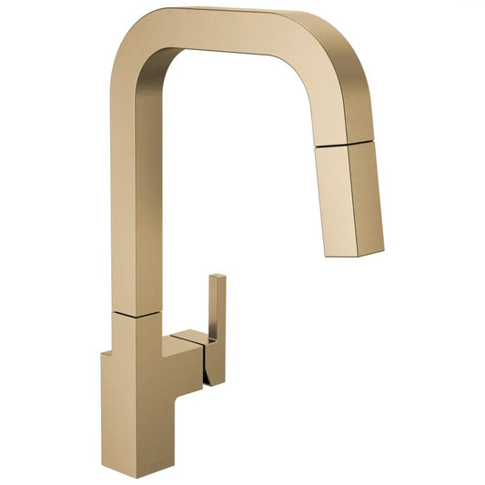 Delta Junction 1.8 GPM Single Hole Pull Down Kitchen Faucet With MagnaTite and Touch-Clean Technology