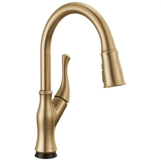 Delta Ophelia 1.8 GPM Single Hole Pull Down Kitchen Faucet with Touch2O Technology - Includes Escutcheon