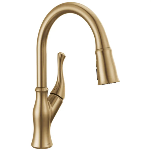 Delta Ophelia 1.8 GPM Single Hole Pull Down Kitchen Faucet - Includes Escutcheon