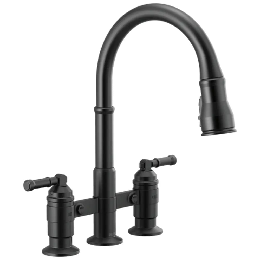 Delta Broderick 1.8 GPM Widespread Bridge Pull Down Kitchen Faucet
