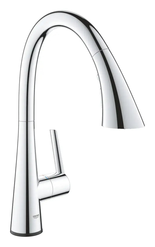 Grohe Zedra 1.75 GPM Single Hole Pull Down Touch Activated Kitchen Faucet with SilkMove Technology