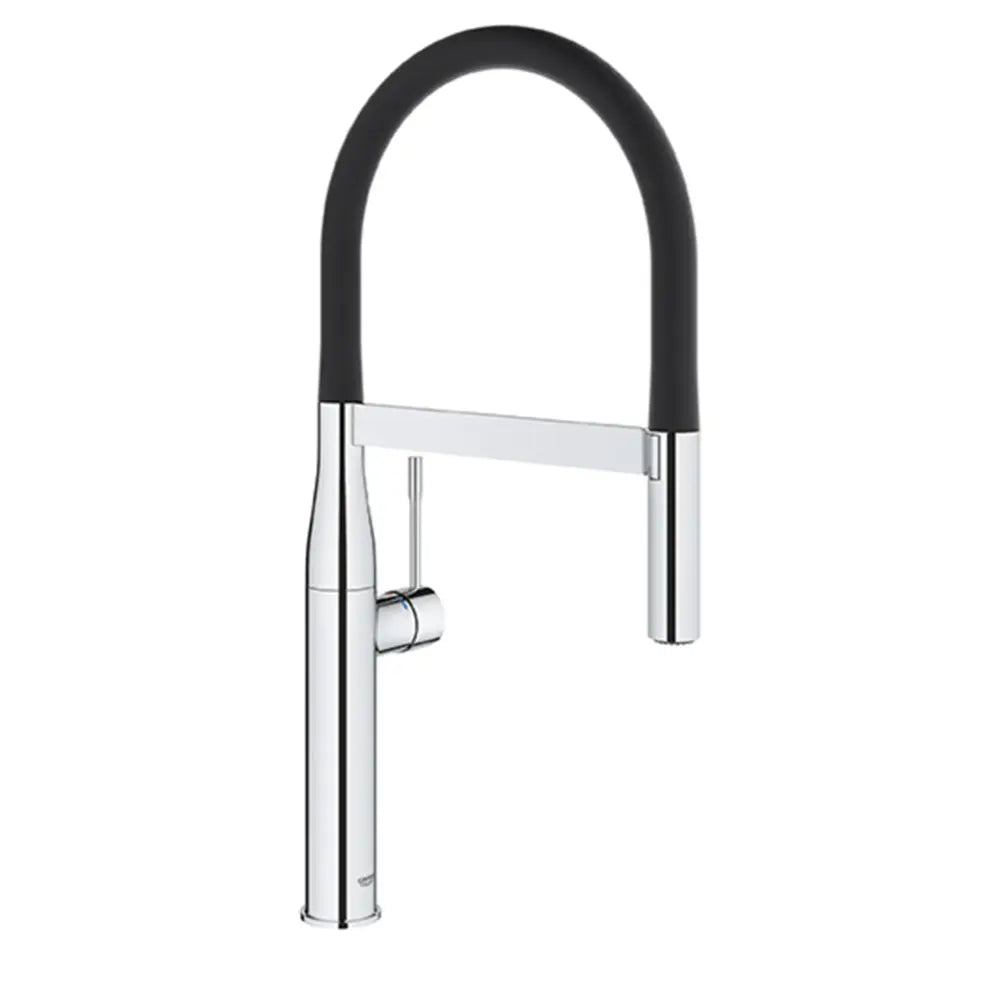 Grohe Essence 1.75 GPM Single Hole Pull Out Kitchen Faucet with StarLight and SilkMove Technology
