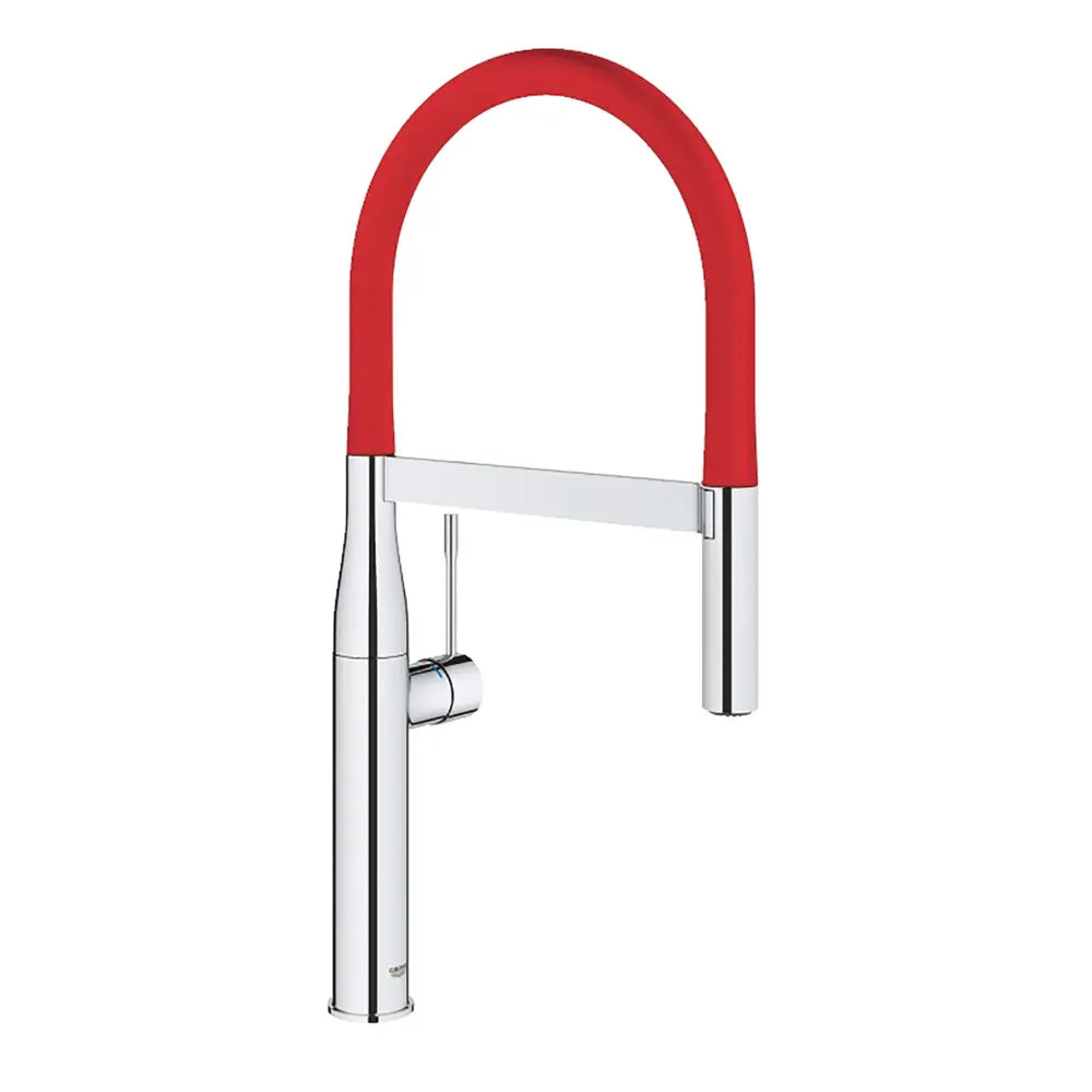 Grohe Essence Pre-Rinse Spray Kitchen Faucet with Locking Push Button Control