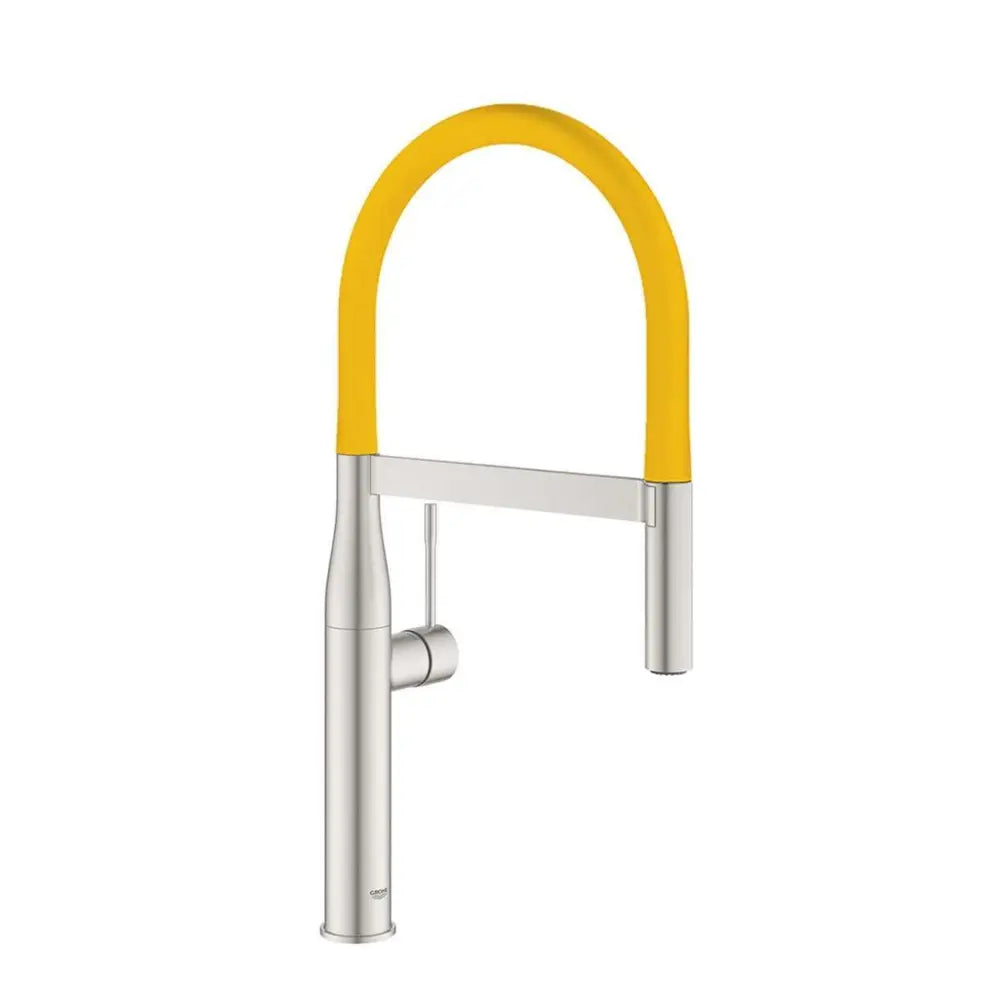 Grohe Essence Pre-Rinse Spray Kitchen Faucet with Locking Push Button Control