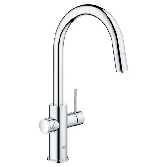 Grohe Blue 2.0 1.75 GPM Single Hole Pull Out Kitchen Faucet for Chilled and Sparkling Water