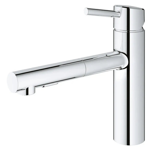 Grohe Concetto Pull-Out Kitchen Faucet with 2-Function Locking Sprayer