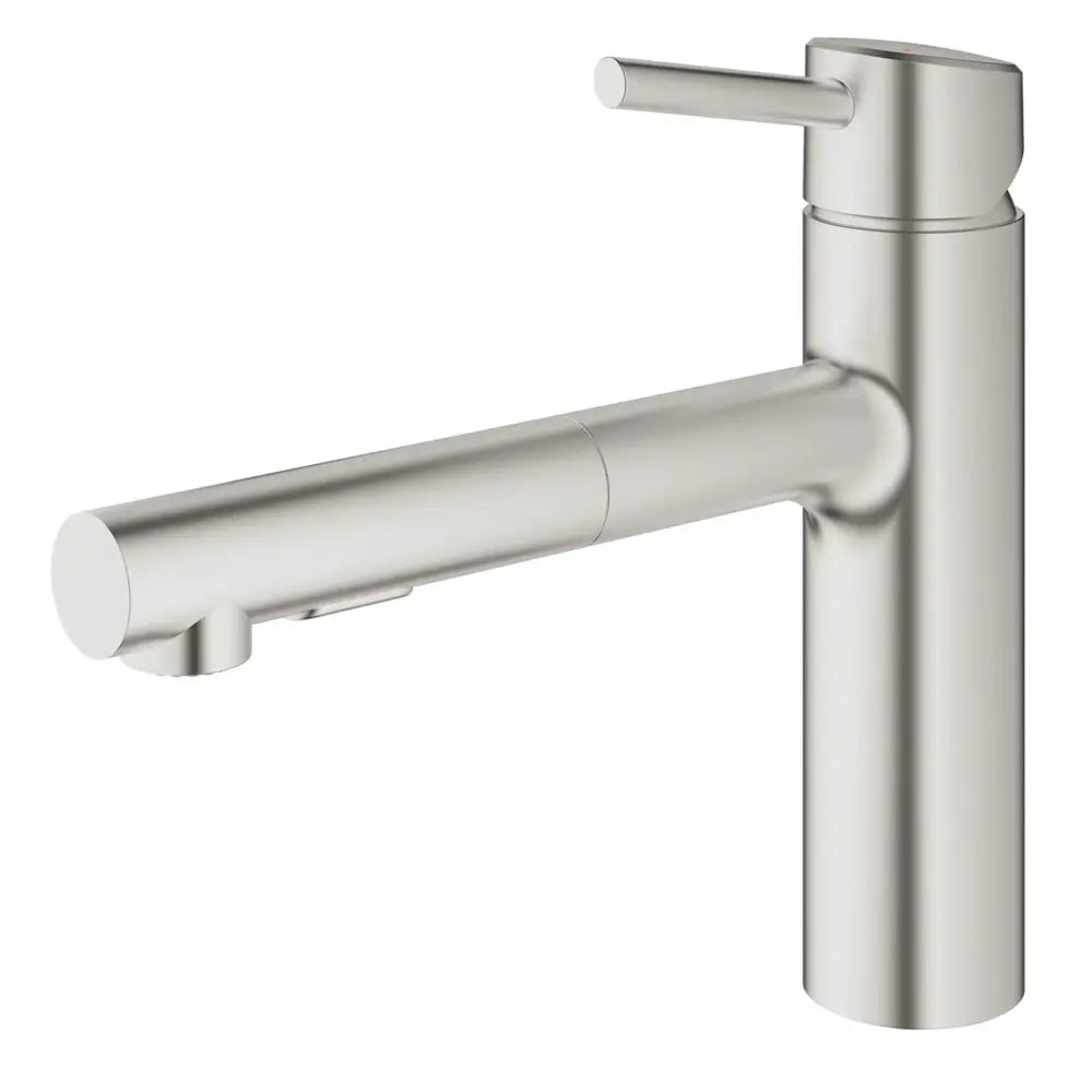 Grohe Concetto Pull-Out Kitchen Faucet with 2-Function Locking Sprayer