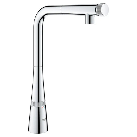 Grohe Zedra 1.75 GPM Single Hole Pull Out Kitchen Faucet