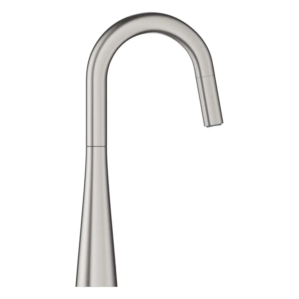 Grohe Zedra 1.75 GPM Single Hole Pull Down Bar Faucet with SilkMove Technology