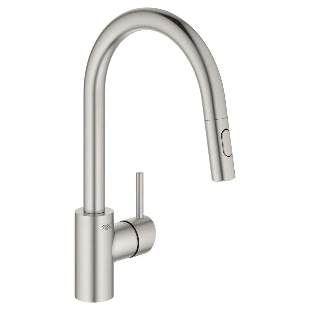 Grohe Concetto 1.75 GPM Single Hole Pull Down Kitchen Faucet