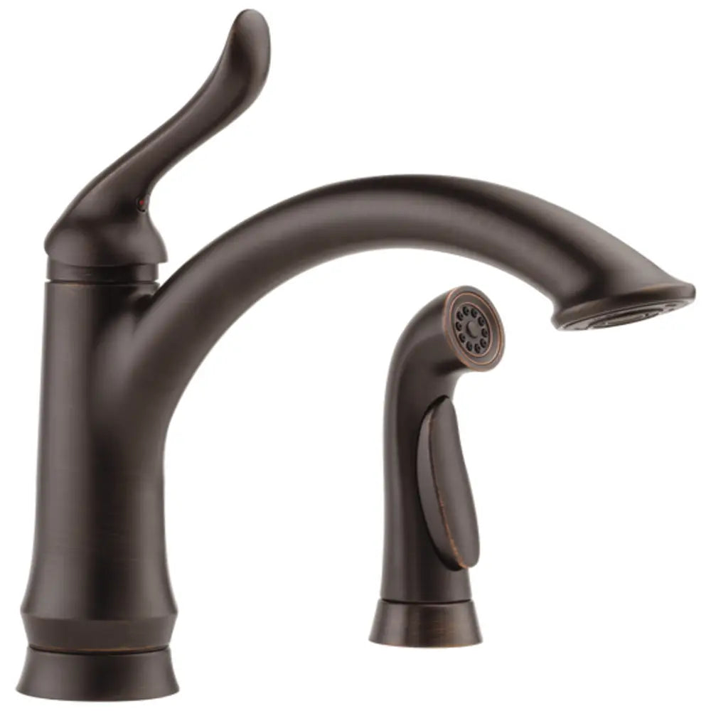 Delta Linden Kitchen Faucet with Side Spray and Soap/Lotion Dispenser - Includes Lifetime Warranty